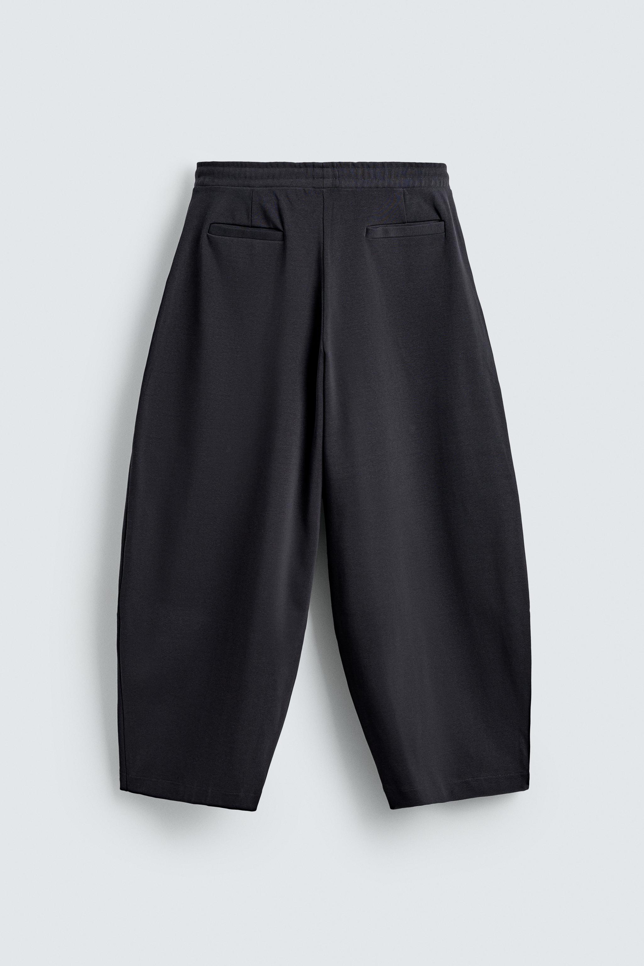 PANTALON JOGGER COUPE BALLON STRUCTURE CÔTELÉE